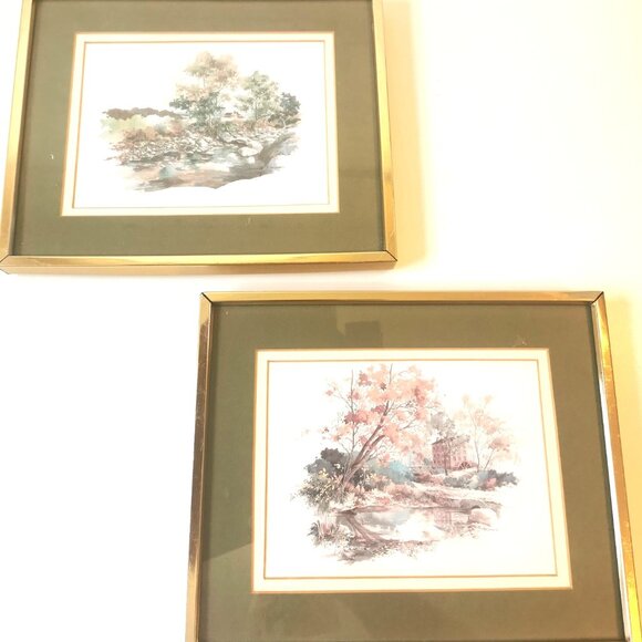 A Pair of Botanical Vintage Framed Prints - Picture 1 of 10